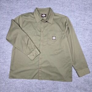 Independent Concord Shirt Shacket Men's 2XL Olive Green Button Up NWT *Marks